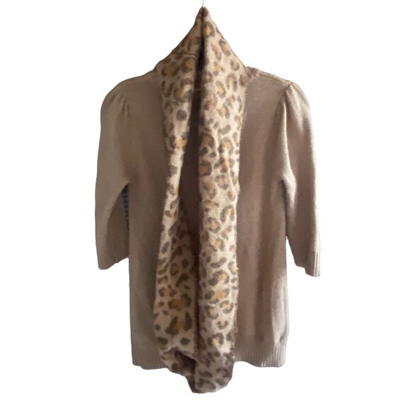 IZ Byer Girl-Girls Crew Neck Light Glitter Sweater And Scarf-Brown-Size 14-GUC - Picture 6 of 6